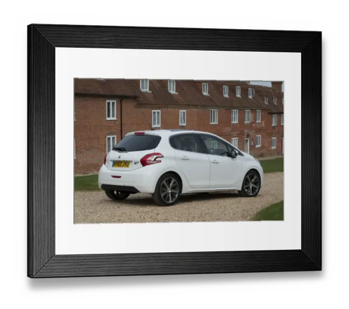 Framed Print : E01519 2014 Peugeot 208 Framed Print : E01519 2014 Peugeot 208