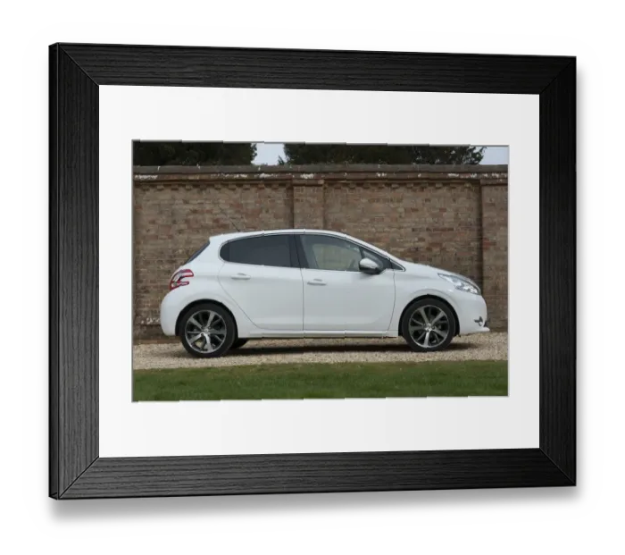 Framed Print : E01519 2014 Peugeot 208 Framed Print : E01519 2014 Peugeot 208