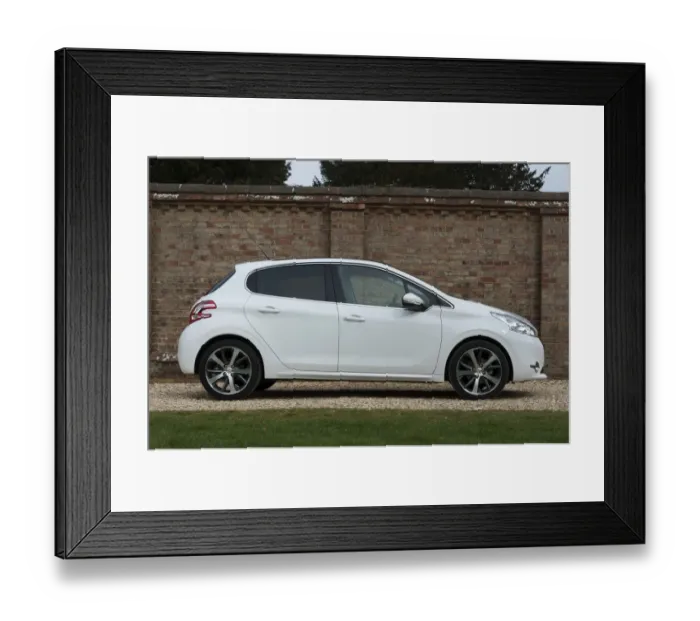 Framed Print : E01519 2014 Peugeot 208 Framed Print : E01519 2014 Peugeot 208