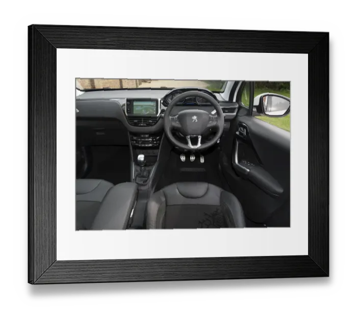 Framed Print : E01519 2014 Peugeot 208