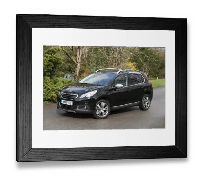 Framed Print : E01521 2014 Peugeot 2008 HDI Feline SUV Framed Print : E01521 2014 Peugeot 2008 HDI Feline SUV