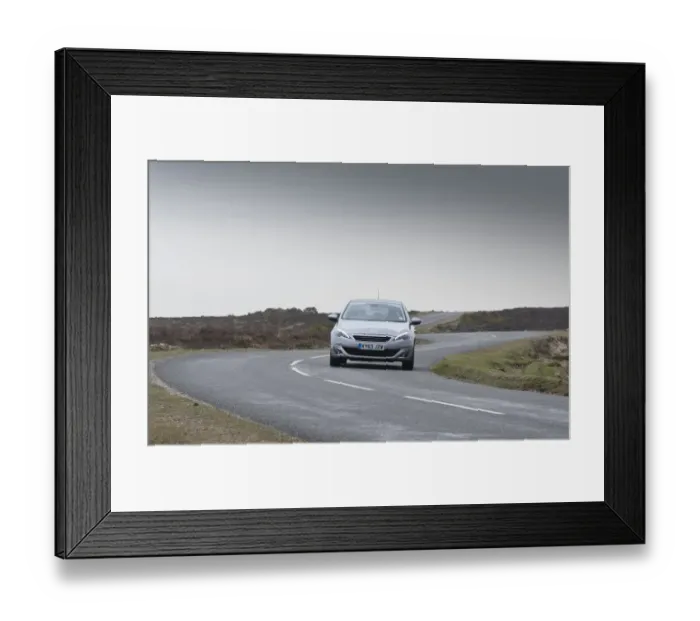 Framed Print : E01522 2014 Peugeot 308 Feline Hatchback