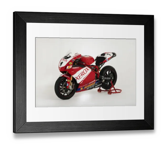 Framed Print : E01525 2006 Ducati 999 XEROX Superbike Framed Print : E01525 2006 Ducati 999 XEROX Superbike