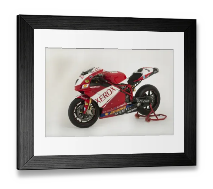 Framed Print : E01525 2006 Ducati 999 XEROX Superbike Framed Print : E01525 2006 Ducati 999 XEROX Superbike