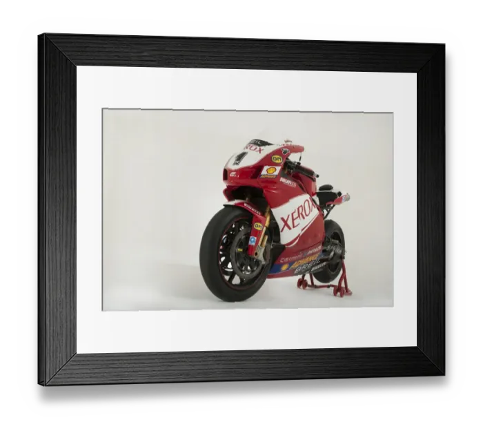 Framed Print : E01525 2006 Ducati 999 XEROX Superbike Framed Print : E01525 2006 Ducati 999 XEROX Superbike