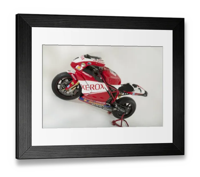Framed Print : E01525 2006 Ducati 999 XEROX Superbike Framed Print : E01525 2006 Ducati 999 XEROX Superbike