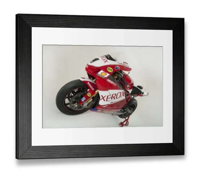 Framed Print : E01525 2006 Ducati 999 XEROX Superbike Framed Print : E01525 2006 Ducati 999 XEROX Superbike