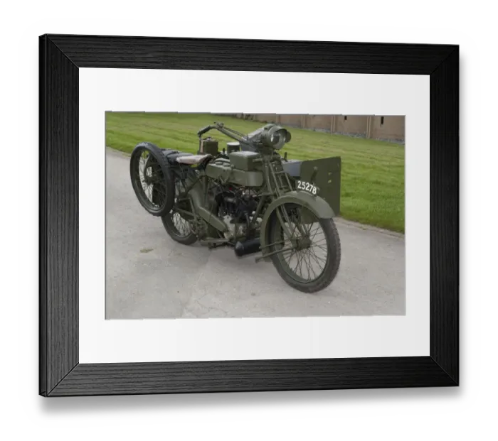 Framed Print : E01527 1917 Vickers Clyno Combination