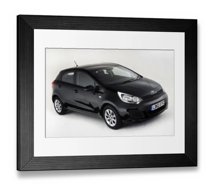 Framed Print : 2013 Kia Rio