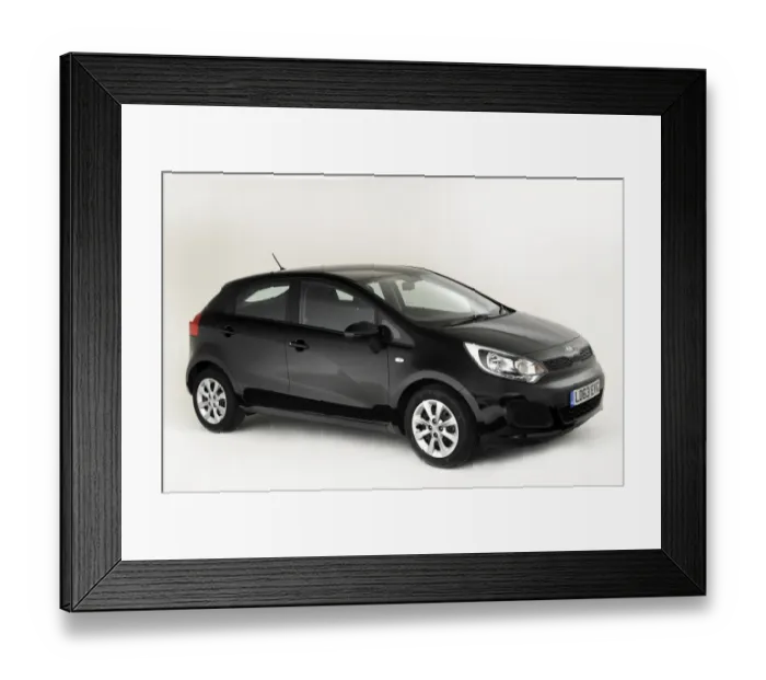 Framed Print : 2013 Kia Rio