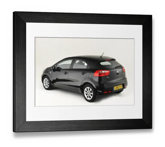 Framed Print : 2013 Kia Rio