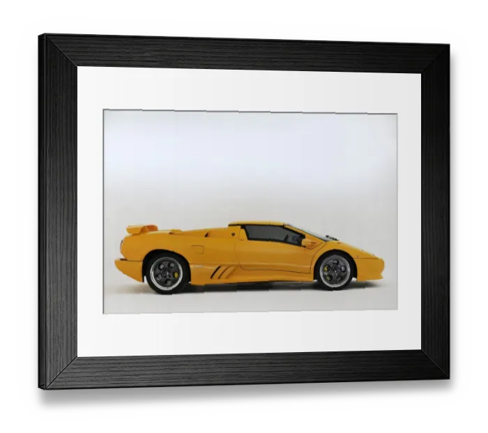 Framed Print : 1996 Lamborghini Diablo VT Roadster