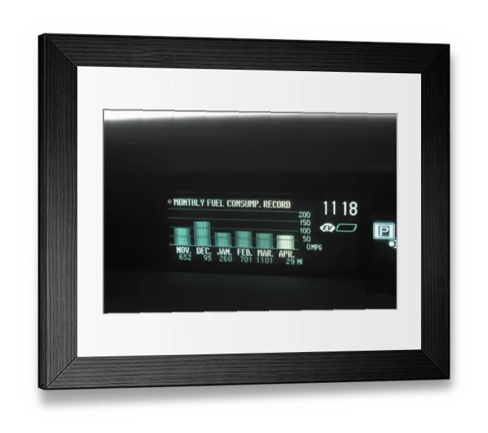 Framed Print : 2012 Toyota Prius Framed Print : 2012 Toyota Prius