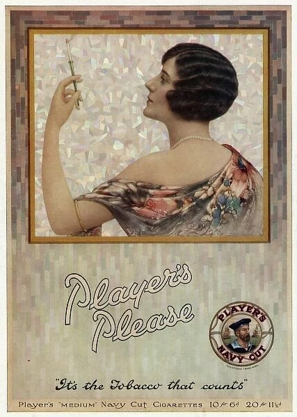 Advertisement for Players cigarettes