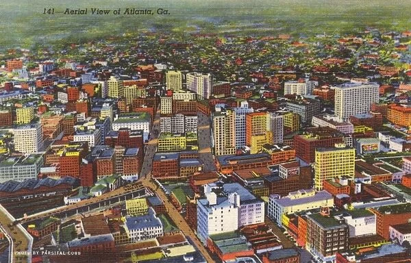 Aerial view of Atlanta, Georgia, USA