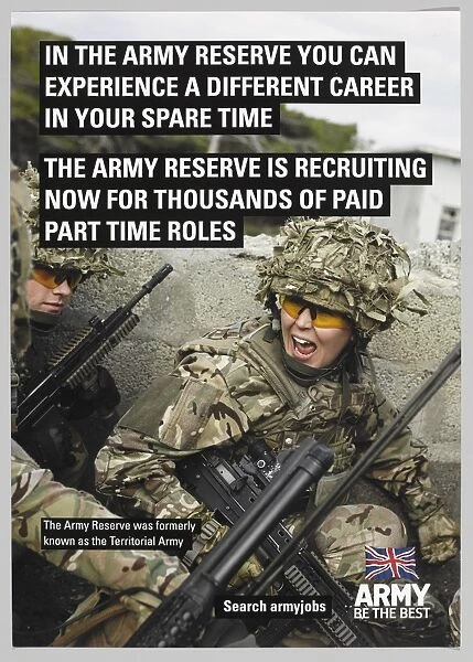 Army Reserve recruiting poster, 2014
