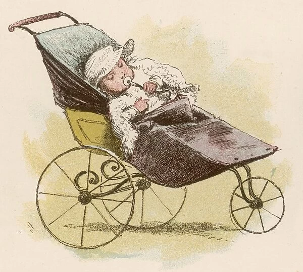 Baby in Pram  /  Dummy 1884