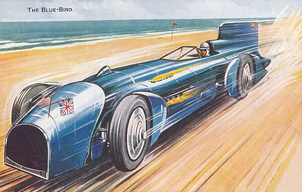 Bluebird. Gas-turbine powered vehicle that was driven by Donald Campbell