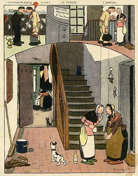 Cartoon, The tall story, WW1