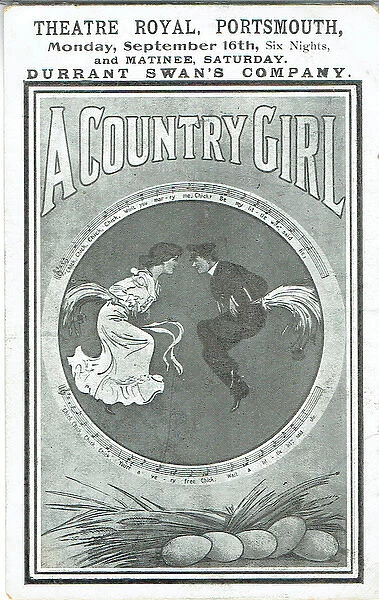 A Country Girl by James M. Tanner. Music by Lionel Monckton