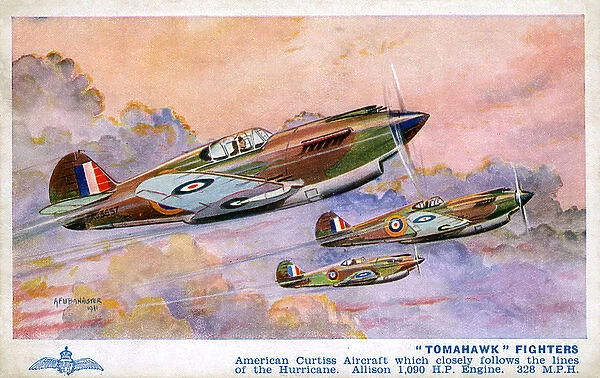Curtiss Tomahawk Fighter Aircraft of the RAF