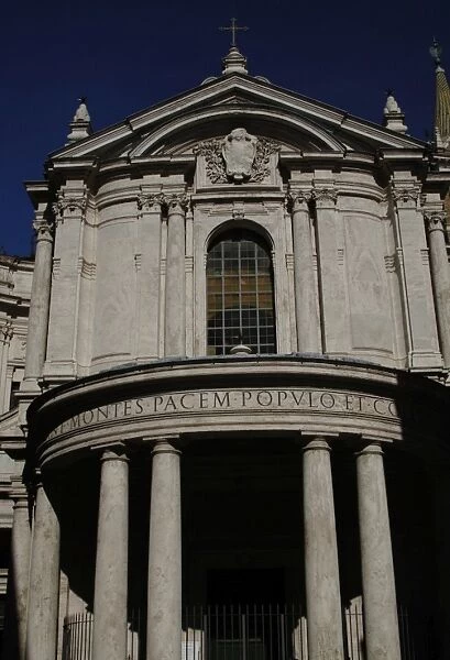 Facade of Church of Our Lady of Peace. 17th century. Rome