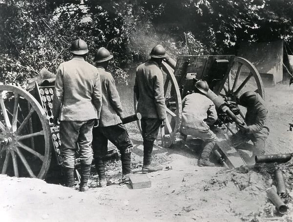 French gunners in Battle of Doiran, Macedonia, WW1