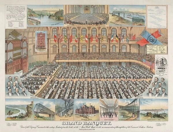 Grand banquet, given by the citizens of Cincinnati, to the v