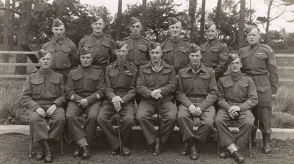 Group photo, British soldiers on NCO course