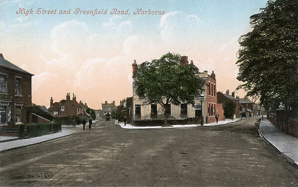High Street and Greenfield Road, Harborne, Birmingham