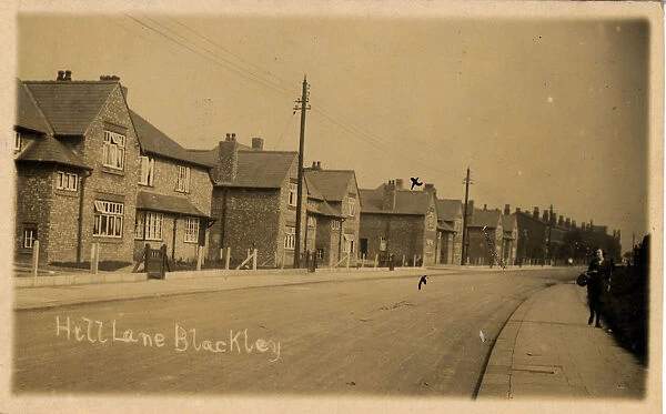 Hill Lane, Blackley, Manchester, Lancashire, England. Date: 1923