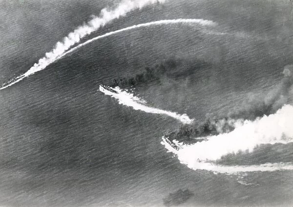 Italian naval action viewed from above, WW1