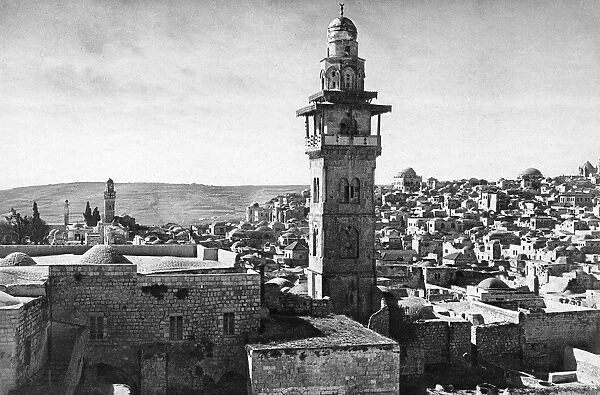 Jerusalem viewed from Chapel of Flagellation