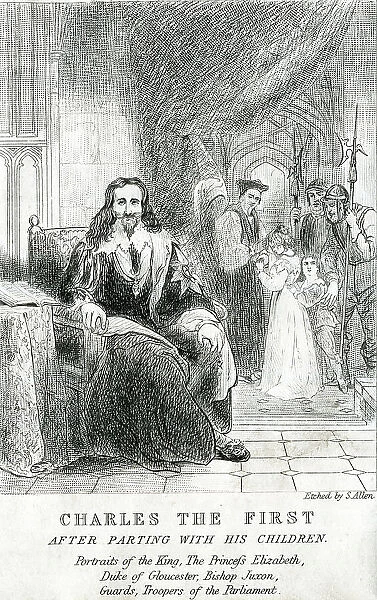 King Charles I after parting with his children, Civil War