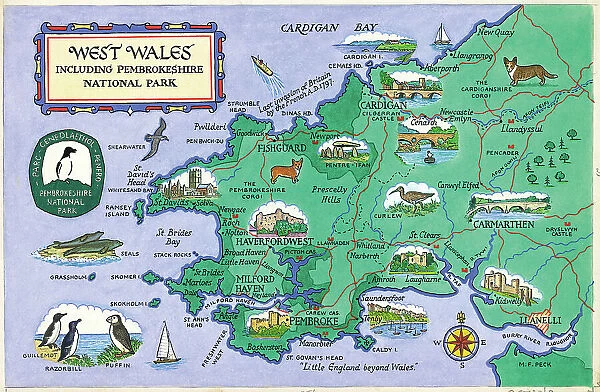 Map - West Wales