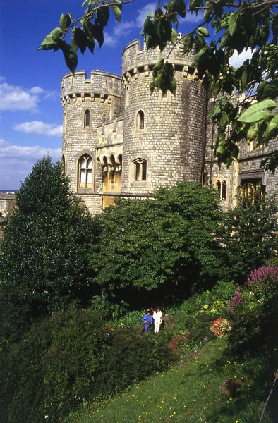 In the Moat Gardens, Windsor Castle, Berkshire