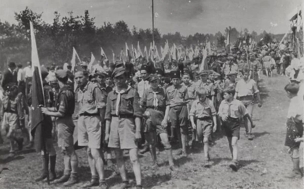 Polish Scouts at a Jamboree