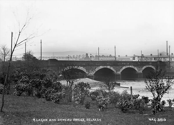 R. Lagan and Ormeau Bridge, Belfast