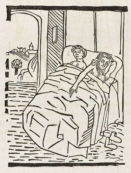 Saint Ammonas in Bed