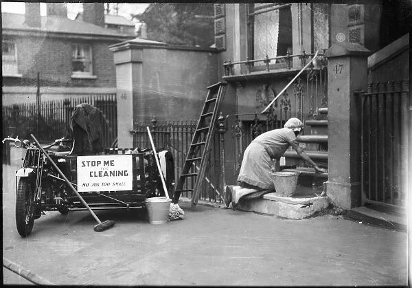 Scrubing Doorstep  /  1920S