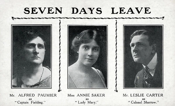 Seven Days Leave, Lyceum Theatre, Strand, London
