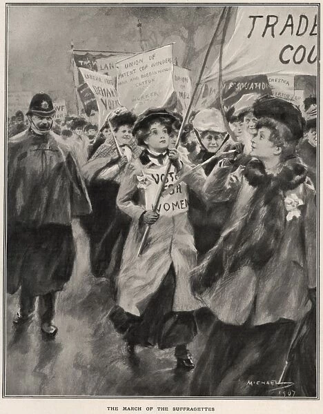 Suffrage Mud March N. U. W. S. S