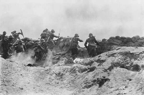 Trench attack at Gallipoli WWI