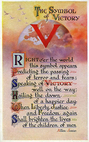 V - The Symbol of Victory - poem of Victory by Allan Junior
