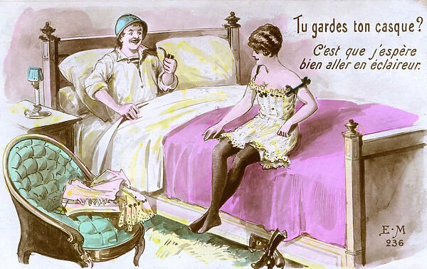 WW1 era - Saucy French postcard