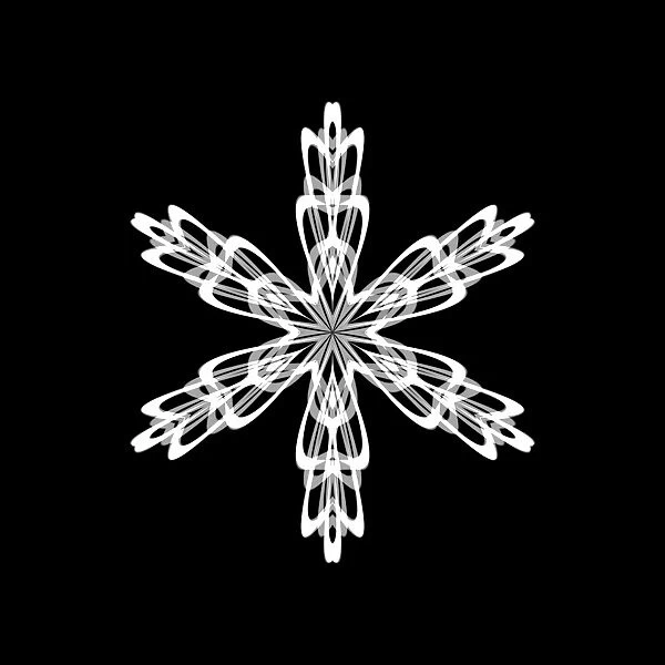 Snowflake pattern, artwork F008  /  3385