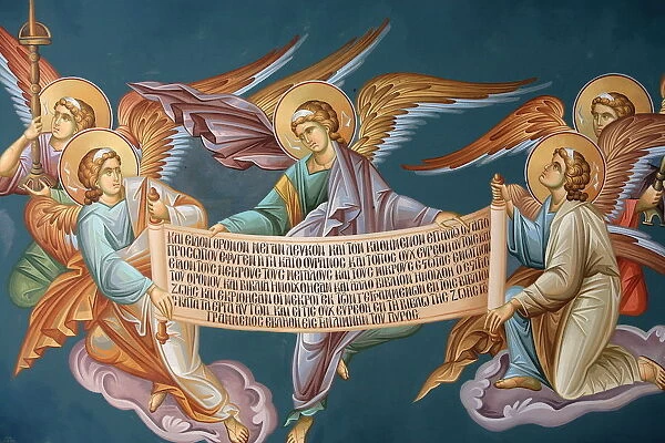 Greek Orthodox icon detail, Thessaloniki, Macedonia, Greece, Europe