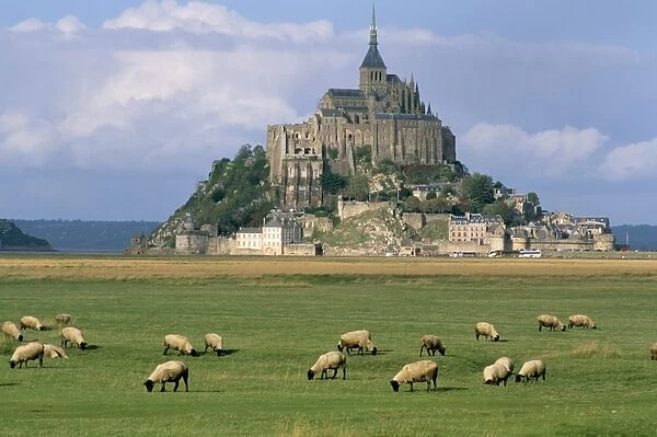 Mont Saint Michel, UNESCO World Heritage Site, Manche, Normandy, France, Europe