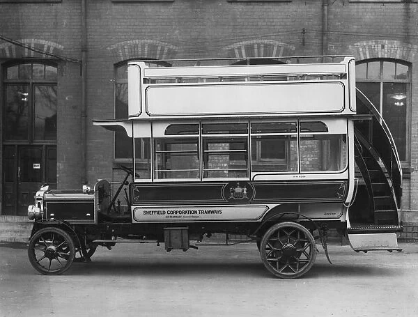 1914 Daimler bus. Sheffield Corporation Tramways