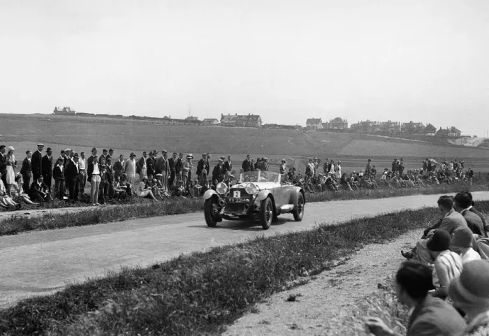 Framed Print : 1929 Mercedes Benzs at 1930 Brighton Rally, Earl Howe